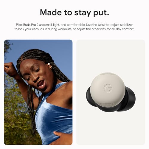 Google Pixel Buds Pro 2 - Wireless Earbuds with Active Noise Cancellation &ndash; Bluetooth Headphones - Peony