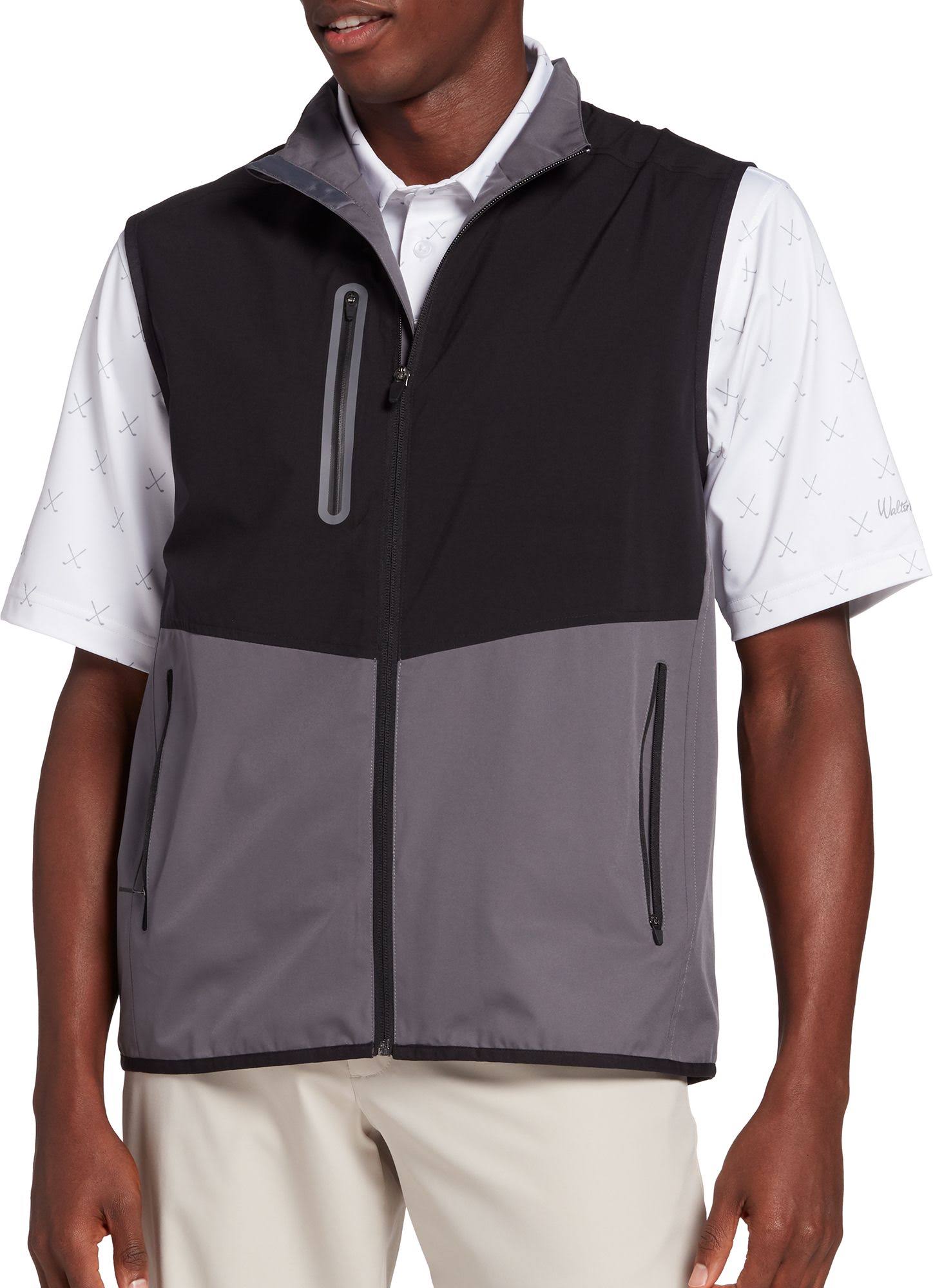 Walter Hagen Men&s Full-Zip Technical Golf Vest - L (Large)