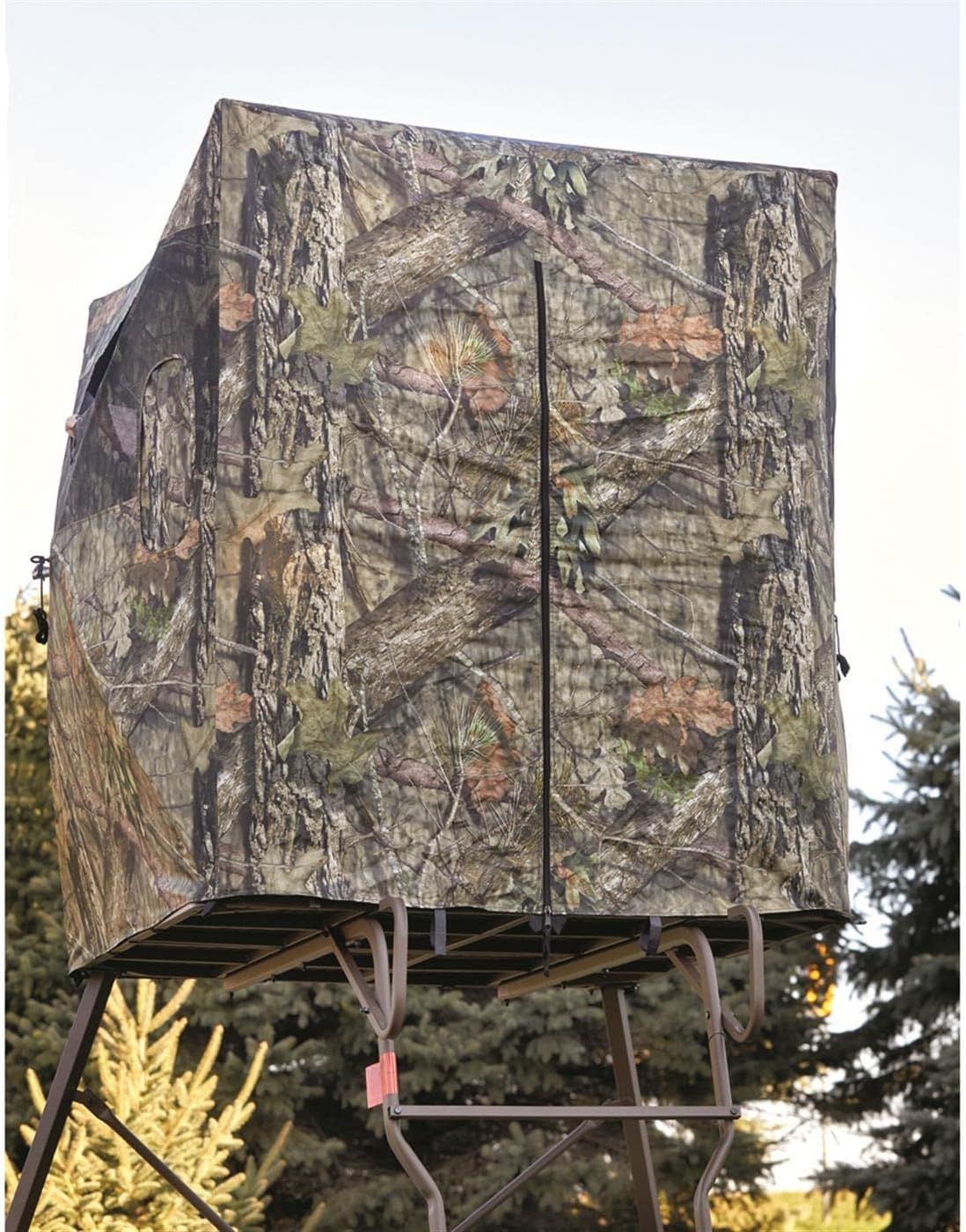 Guide Gear 6 Foot Tripod Hunting Tower Blind, 2-Man Stand Elevated, Hunting Gear Equipment Accessories, 4 by 4 - Radiant Selections