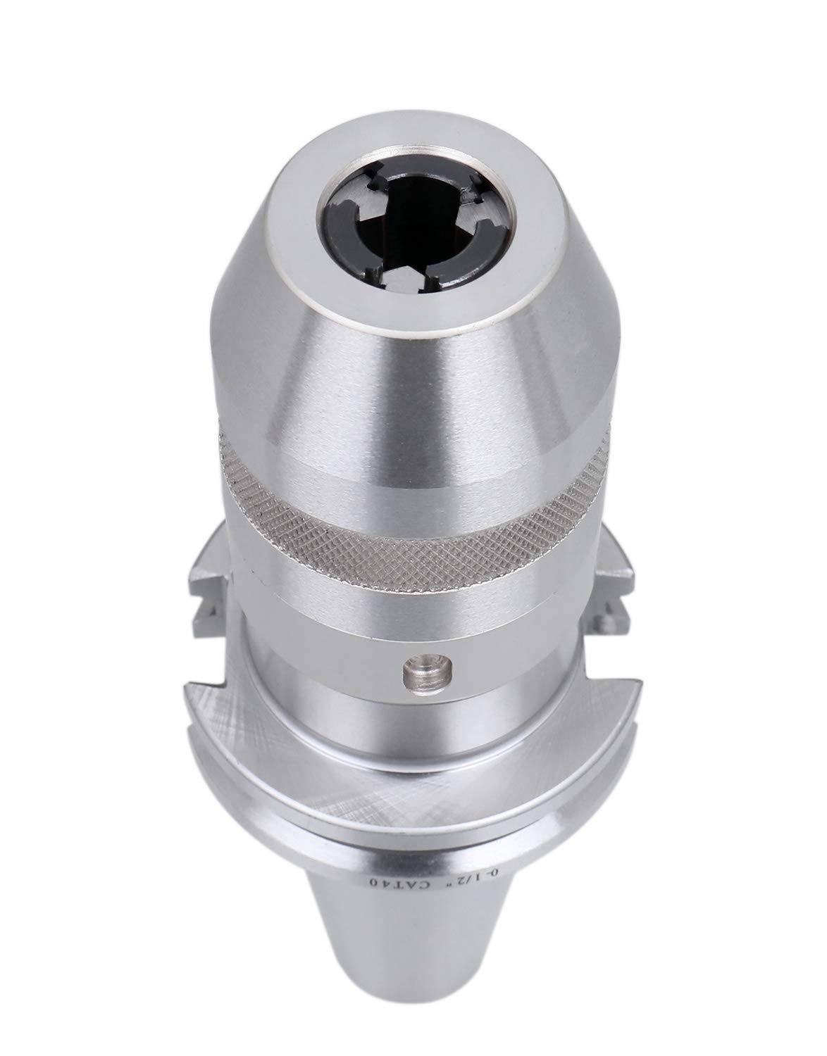 Accusize Industrial Tools 0-1/2'' Cat40 CNC Integral Keyless Drill Chuck, 0222-0890