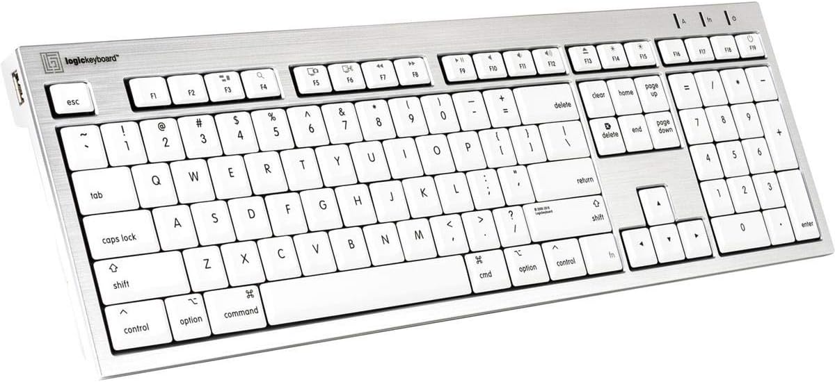LogicKeyboard ALBA Standard Mac Wired Keyboard, American English