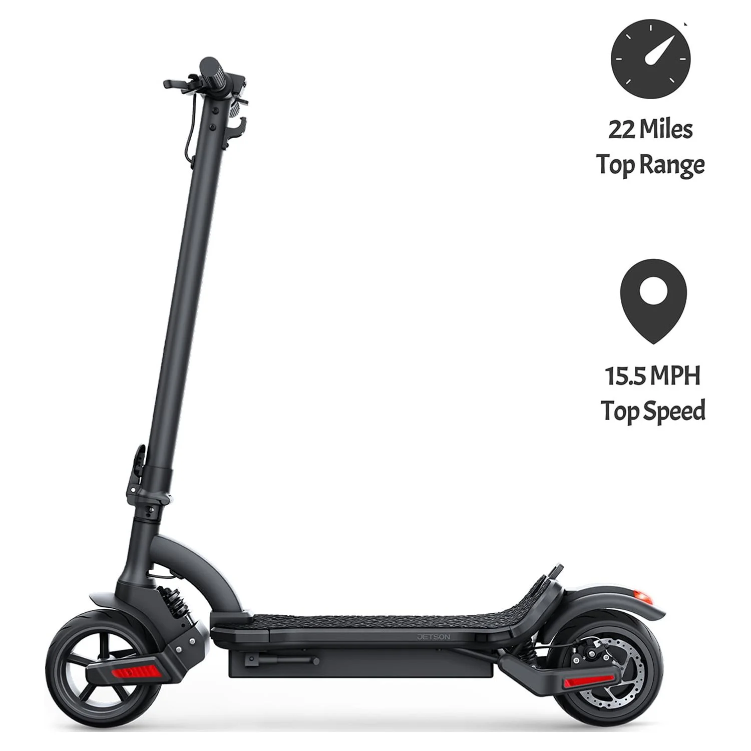 Jetson Canyon Electric Scooter, Black - Radiant Selections