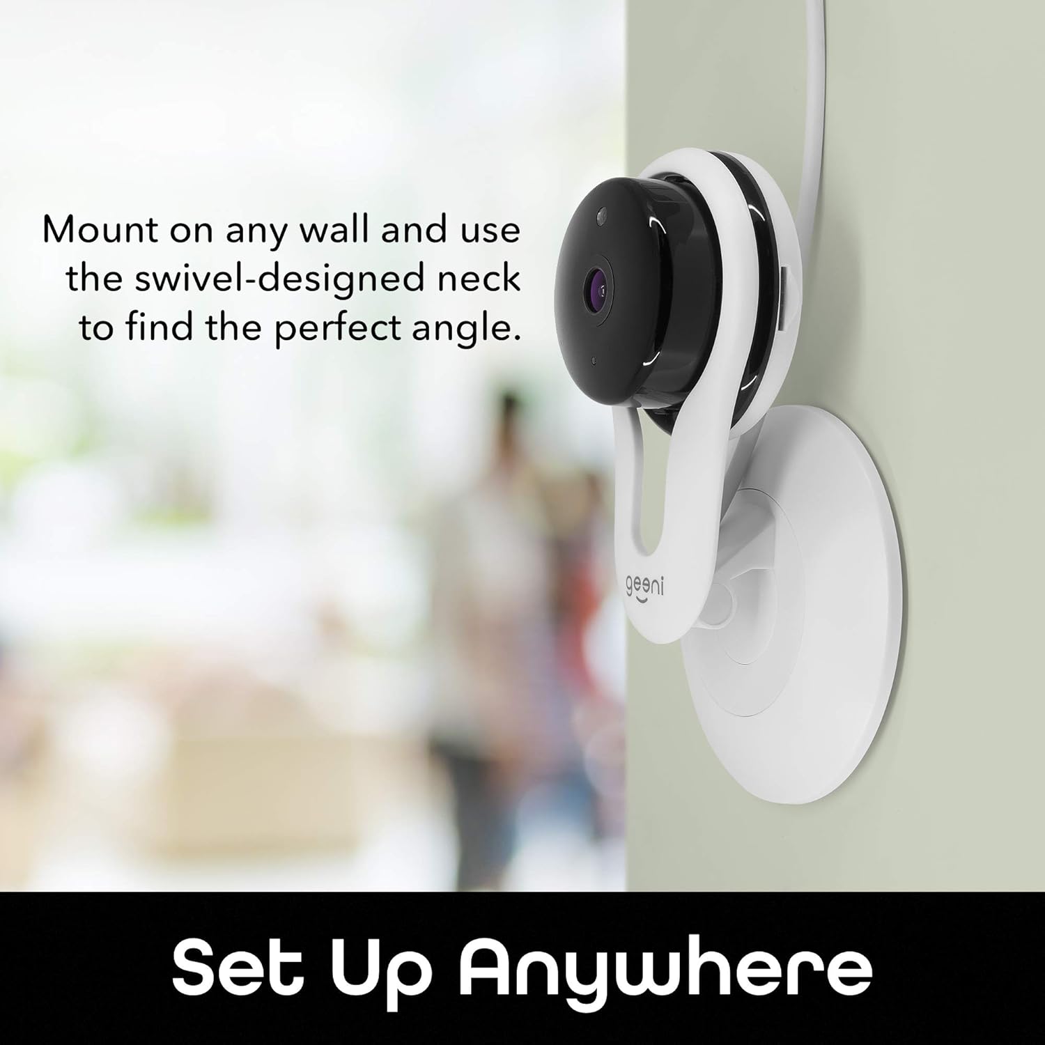 Geeni Aware 1080p HD Smart Camera – Indoor Home Security Camera – No Hub Required – Motion Detection Camera – Smart Camera Works with Amazon Alexa