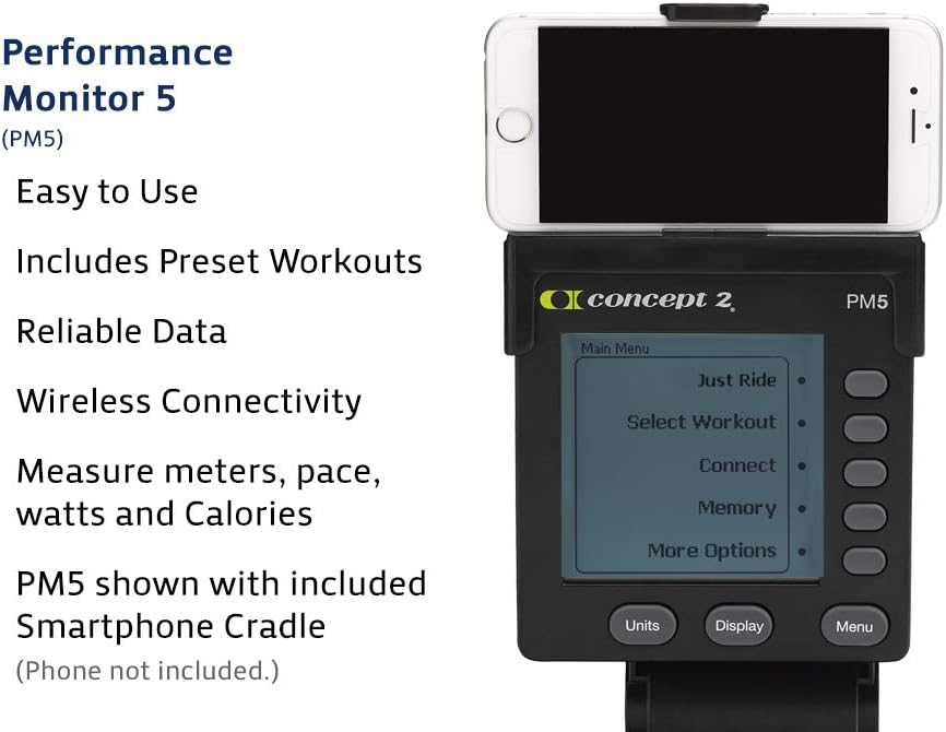 Concept2 BikeErg 2900 Stationary Exercise Bike | PM5 Monitor, Adjustable Air Resistance for Exercise