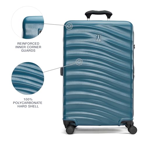 Travelpro Maxlite Air V2 Hardside Expandable Carry on Luggage, 8 Spinner Wheels, Lightweight Hard Shell Suitcase, TSA lock, Black, Carry On 21-Inch