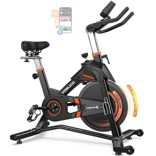 YOSUDA Light Commercial Exercise Bike for Home Magnetic Exercise Bike Stationary 350LB Capacity, Exercise Bike with Bluetooth