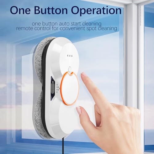 Smart Window Cleaning Robot with Double Automatic Water Spray and 5600Pa Suction Power