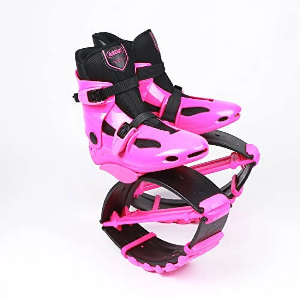 Joyfay Jumping Shoes Unisex Bounce Boots with 3pcs Tension Springs, Pink Color, XL Size