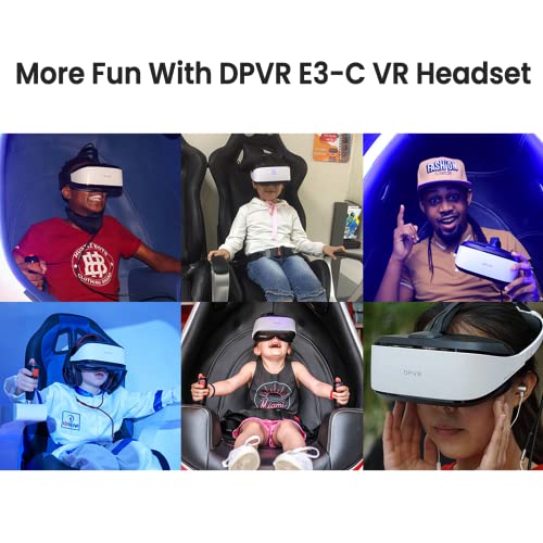 DPVR E3C Virtual Reality Headset, VR Set for Business of Egg Seats Headset, VR Simulator Riders, Moto, Time Machine 6 Seats and VR Flying