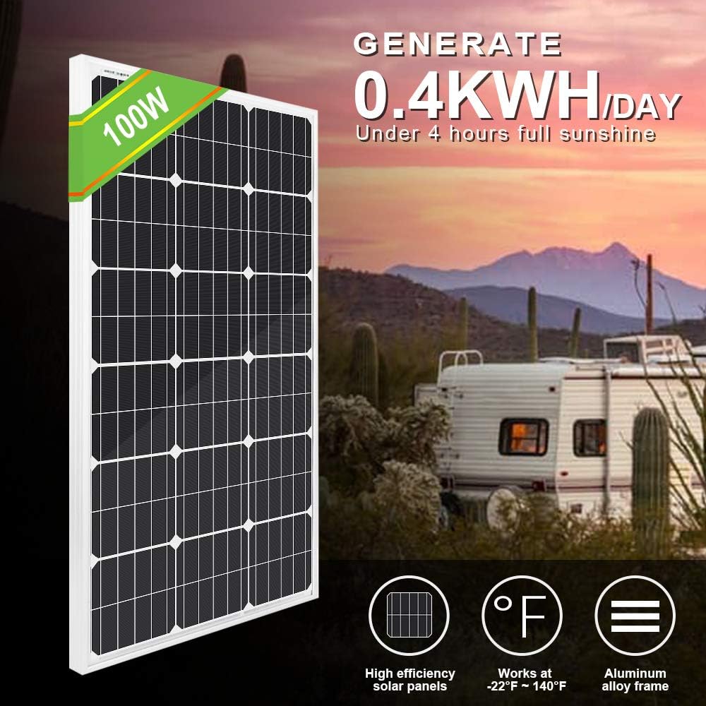ECO-WORTHY 1200W Solar Wind Complete KIT: 1pc 400W Wind Turbine + 8pcs 100W Mono Solar Panel + 2pcs 100AH Battery + 1500W Inverter + 1pc Combiner Box