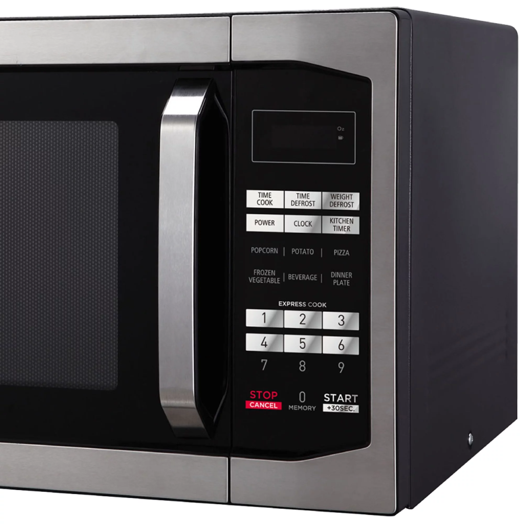 Magic Chef 1100 Watt 1.6 Cu. ft. Digital Countertop Microwave, Stainless Steel, New