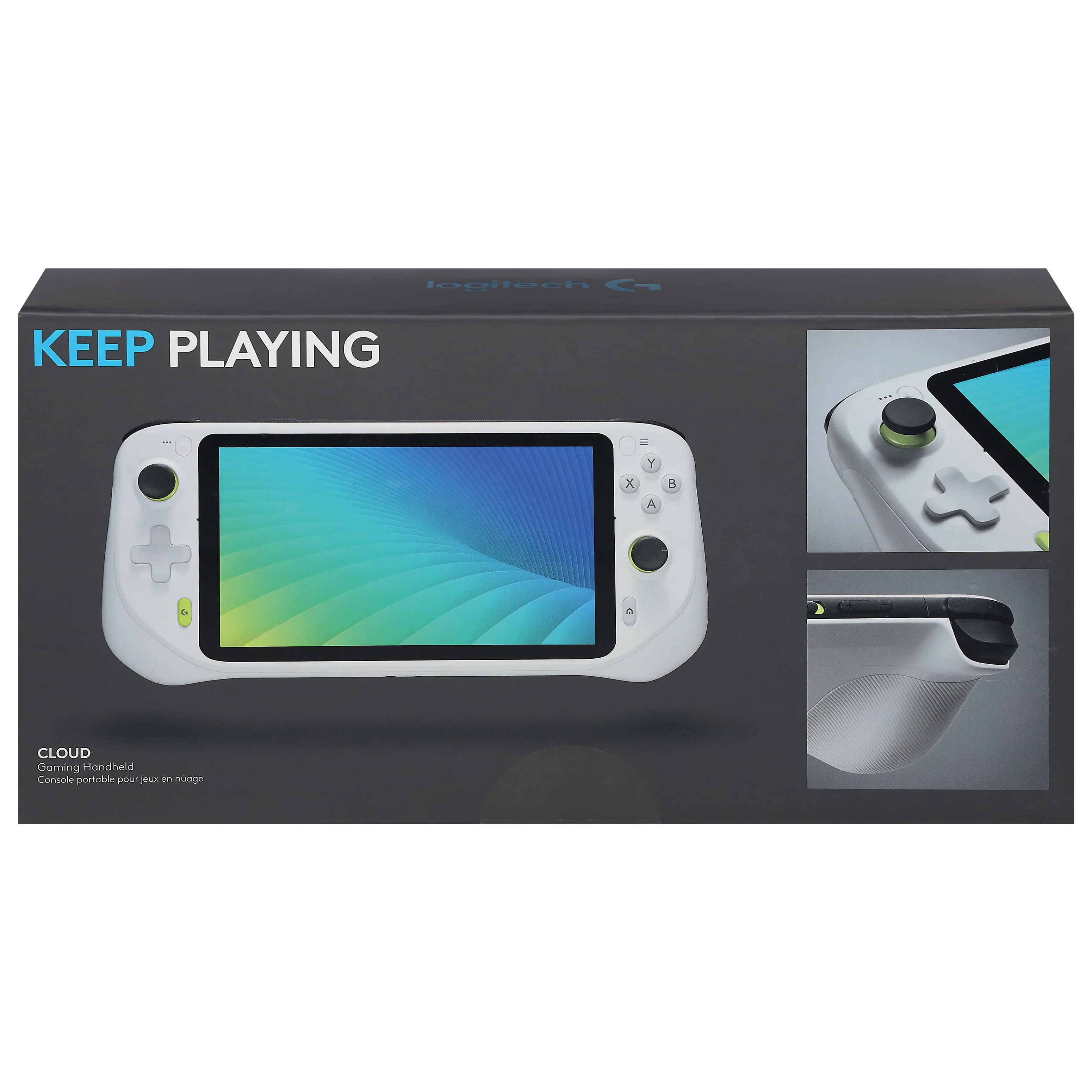 Restored Logitech - G CLOUD Gaming Handheld Console - White (Refurbished)