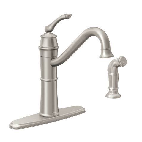 Moen 87999 High-Arc Kitchen Faucet with Side Spray, Silver