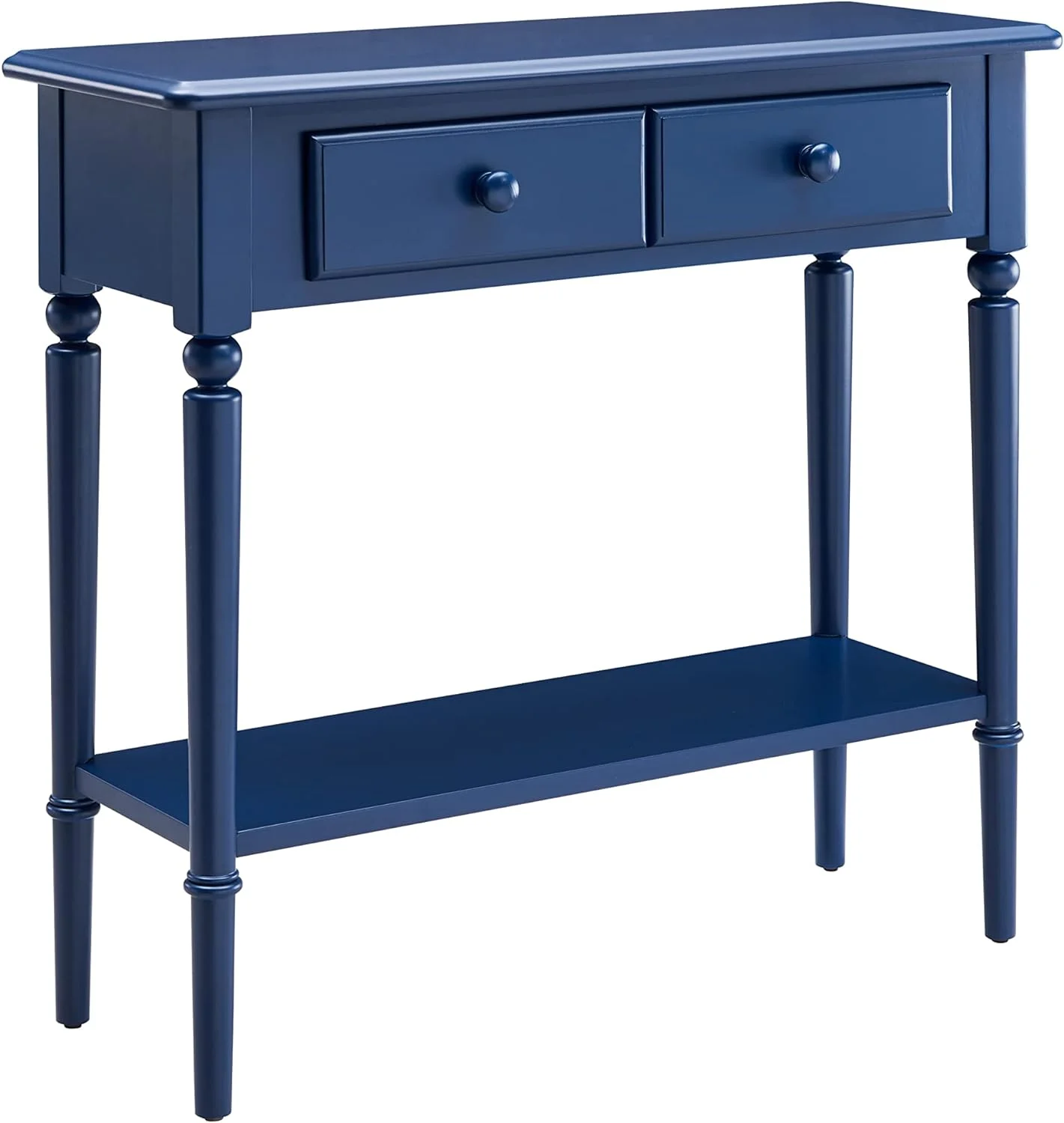Leick Home Coastal Console Table, Navy Blue