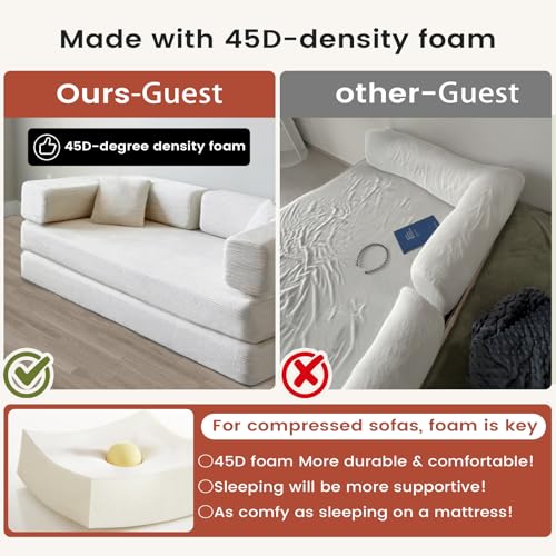 Convertible Sleeper Sofa Bed No Assembly Corduroy Upholstered Green Modular Floor Couch Queen/King Size Foldable Futon with Memory Foam for Apartment