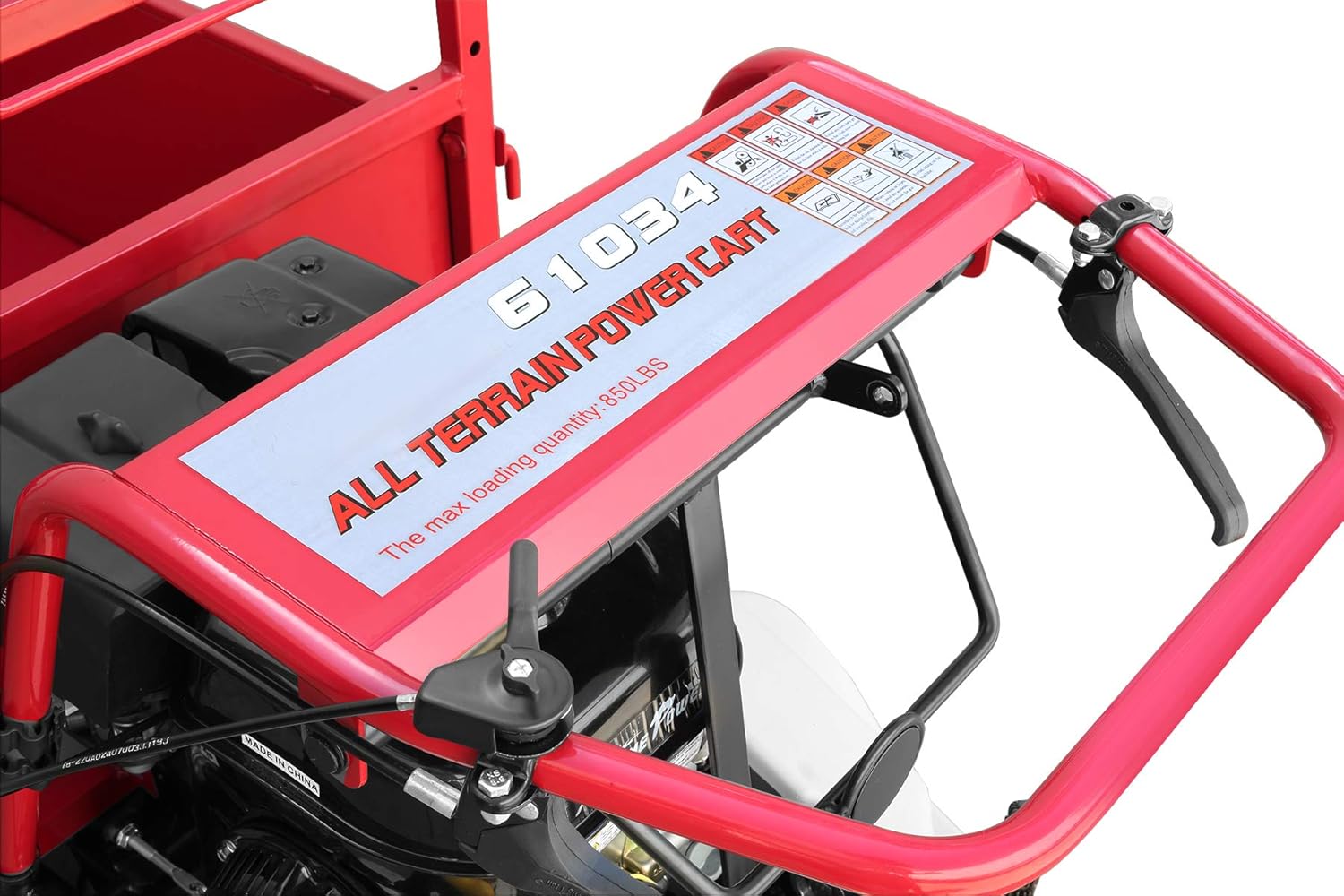 XtremepowerUS 61034 Track Wheel Barrow Gas 7hp 212cc 850lbs Max Load Utility Cart Utility Cart Motorized Wagon