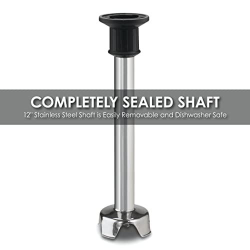 Waring Commercial Big Stix Heavy Duty Stick Immersion Hand Held Blender, 21" Removable Shaft, Submersible, 1 HP, 700 Watt, Variable Speed