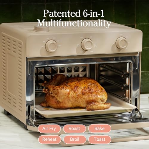 Our Place Wonder Oven | 6-in-1 Air Fryer & Toaster Oven with Steam Infusion | Compact, Countertop Friendly, Fast Preheat, Multifunctional | Air Fry