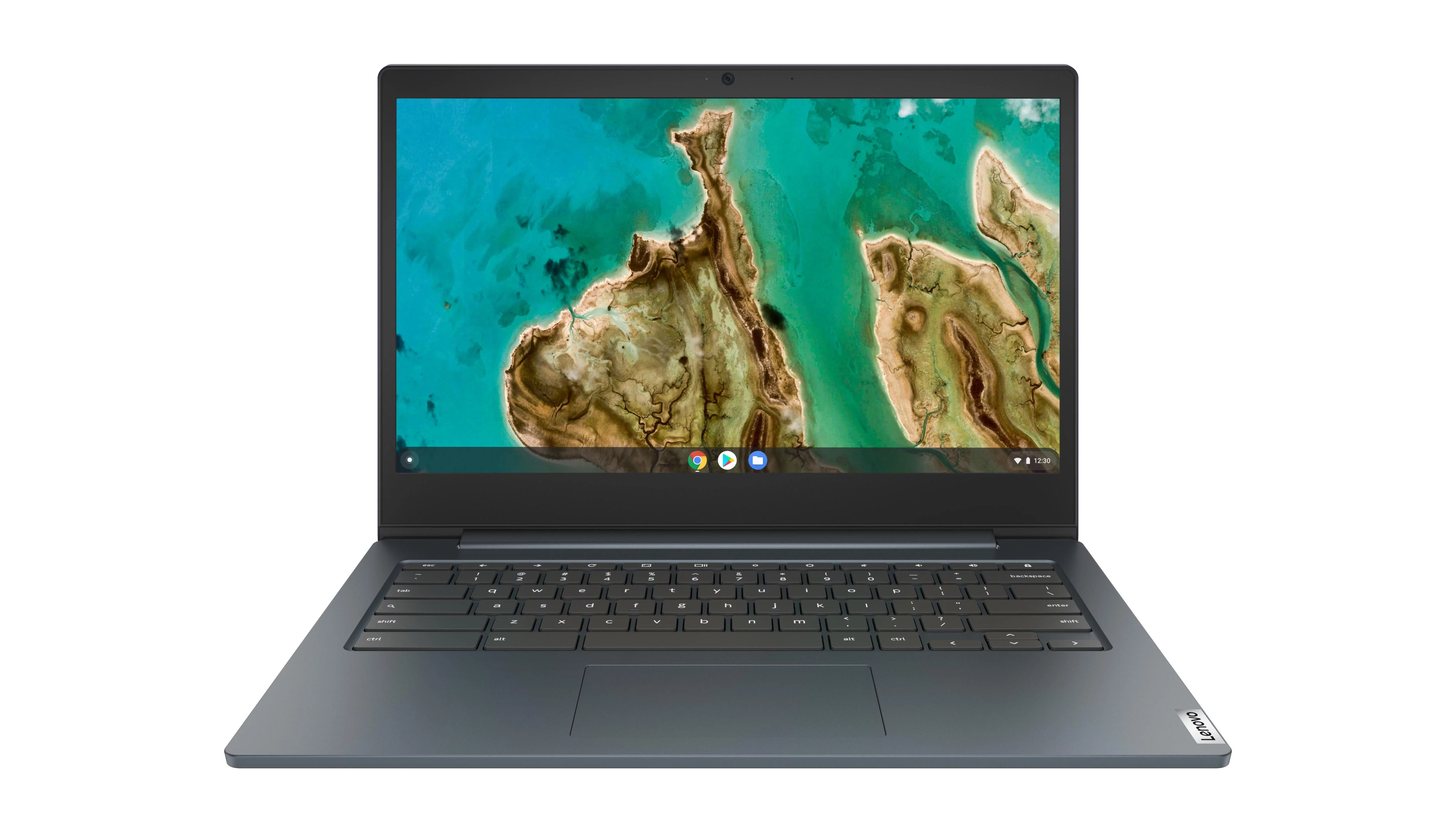 Lenovo ChromeBook 3 14" with Headset Bundle, Celeron N4020, 4G RAM, 64G eMMC, Chrome OS, Abyss Blue, 82C1002AUS