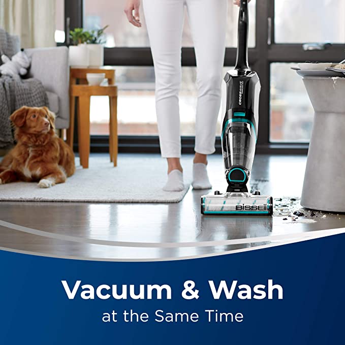 BISSELL, 2554A CrossWave Cordless Max All in One Wet-Dry Vacuum Cleaner and Mop for Hard Floors and Area Rugs