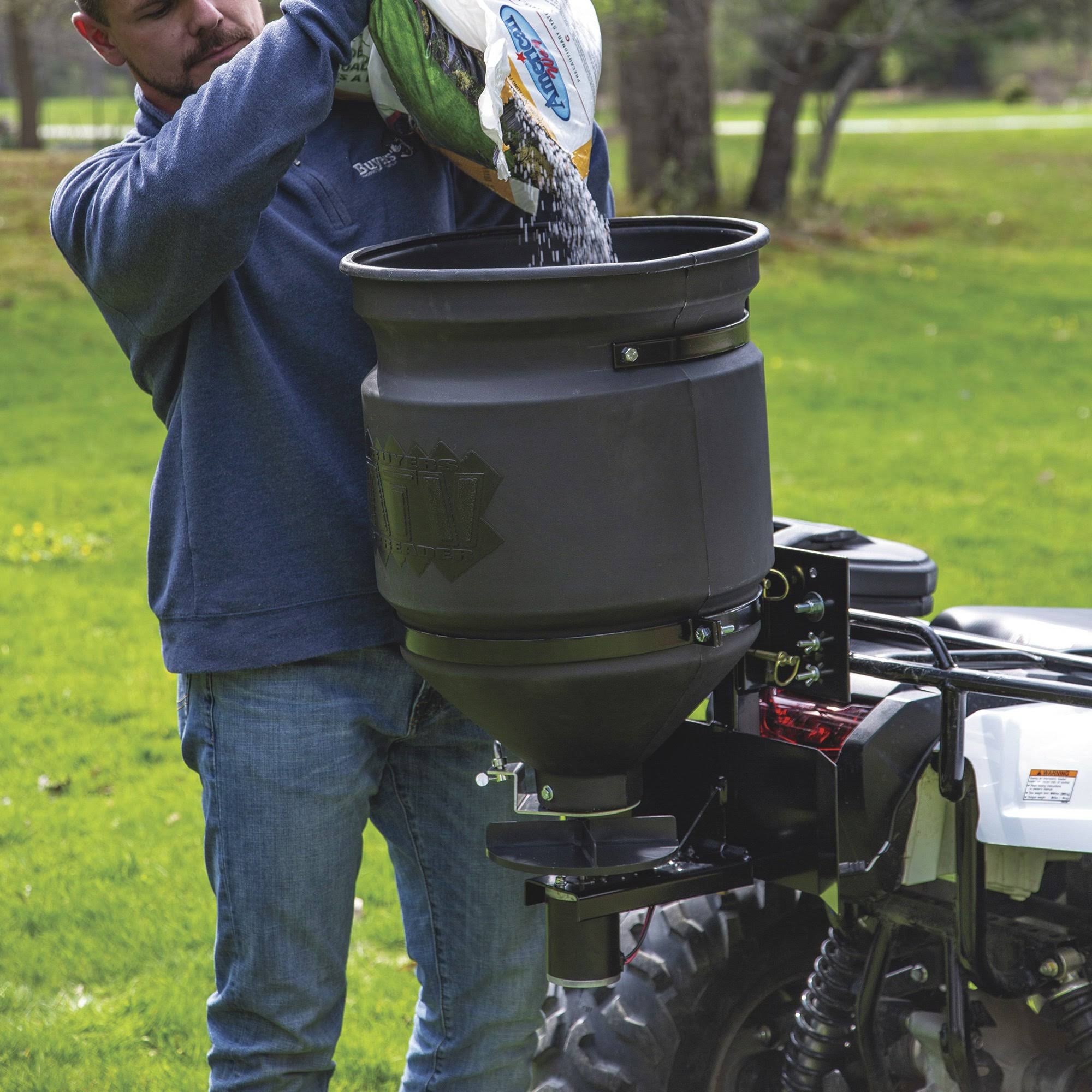 Buyers ATVS15A 15-Gallon ATV Broadcast Spreader with Rain Cover
