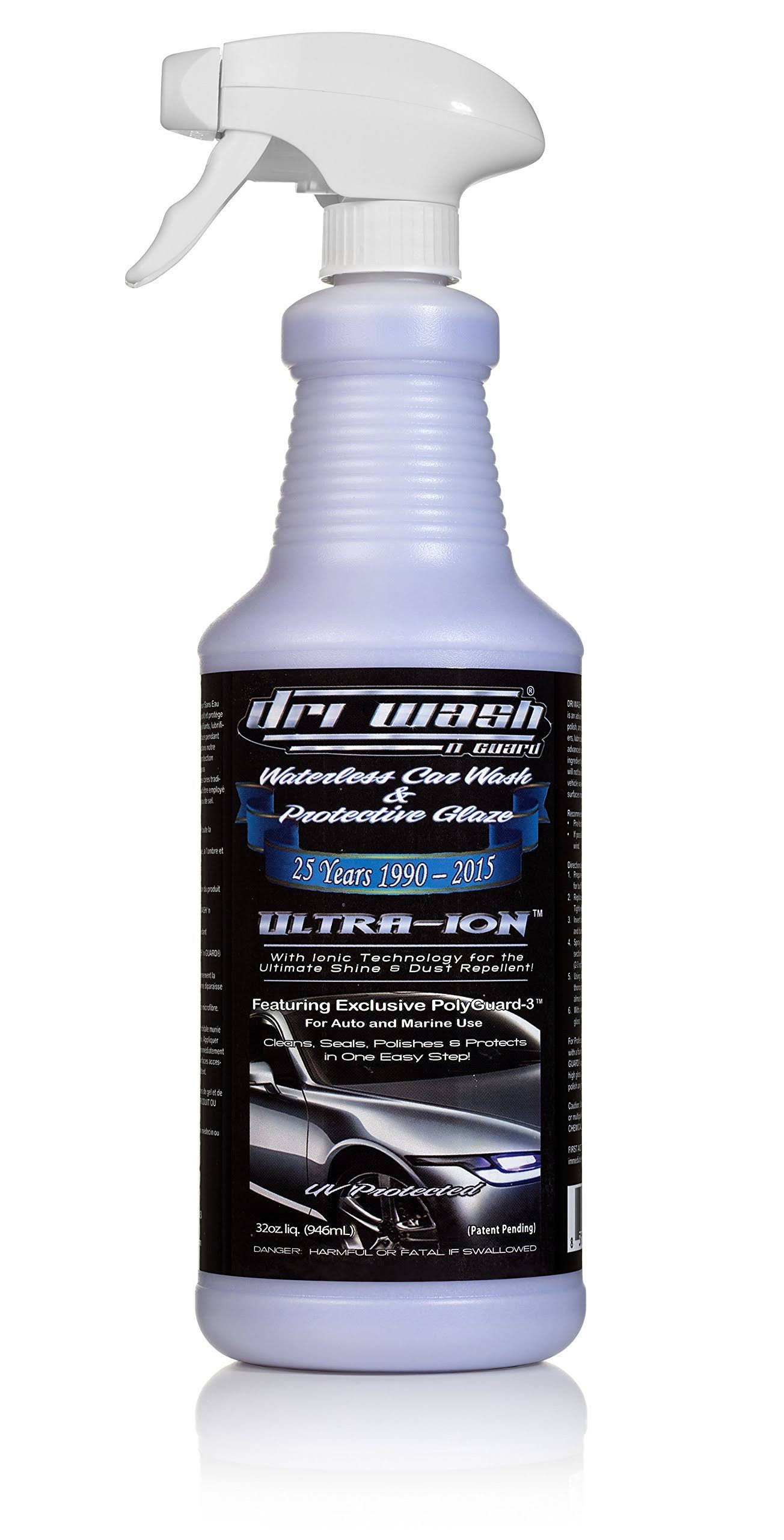 32oz Dri Wash &n Guard Ultra-ion Waterless Car Wash (w/Trigger Sprayer)