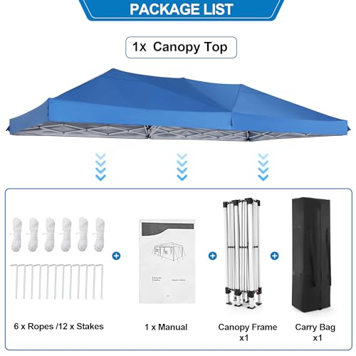 COBIZI 10x10 Pop up Canopy Tent Protable Canopy Tent with 4 Sidewalls Waterproof Commercial Instant Shelter for Parties, Wedding