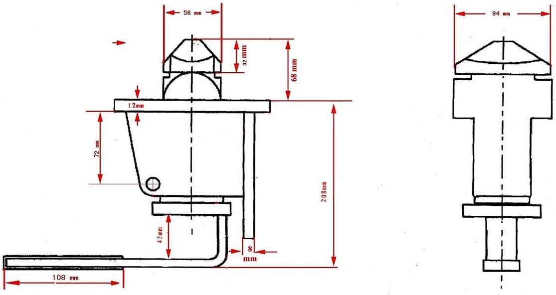 Mytee Products Shipping Container Manual Twist Lock Weld Type for Chassis (2 Pack)