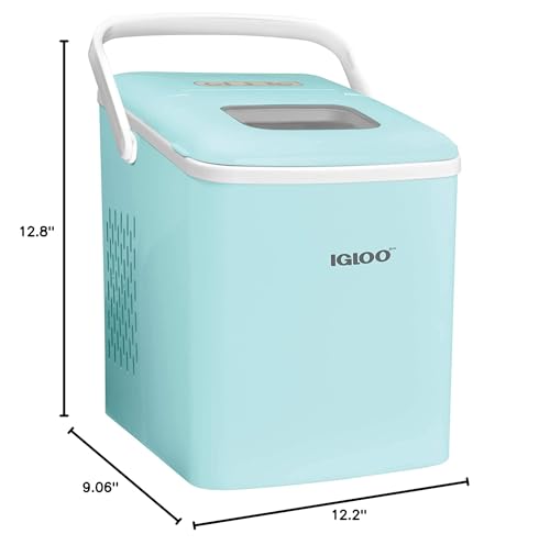 Igloo Electric Countertop Ice Maker Machine - Automatic and Portable - 33 Pounds in 24 Hours - Icecube Maker - Plastic Scoop and Basket