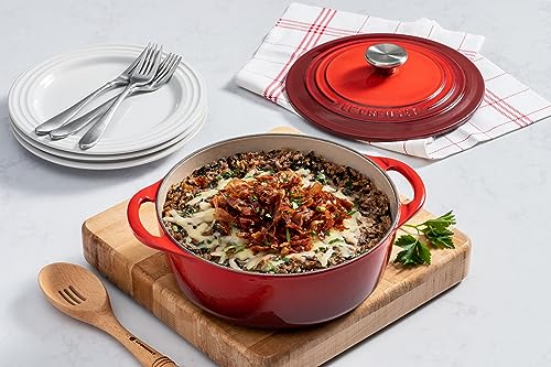 Le Creuset Enameled Cast Iron Shallow Round Oven, 2.75 Qt., Cerise