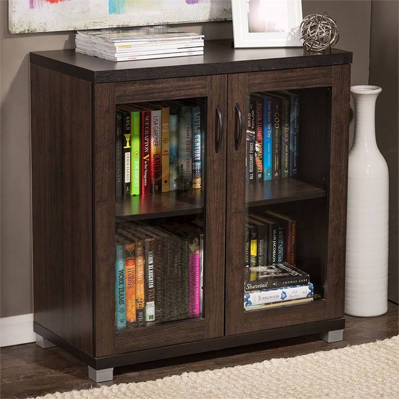 Pemberly Row Curio Cabinet in Dark Brown - PR-4753-1707187