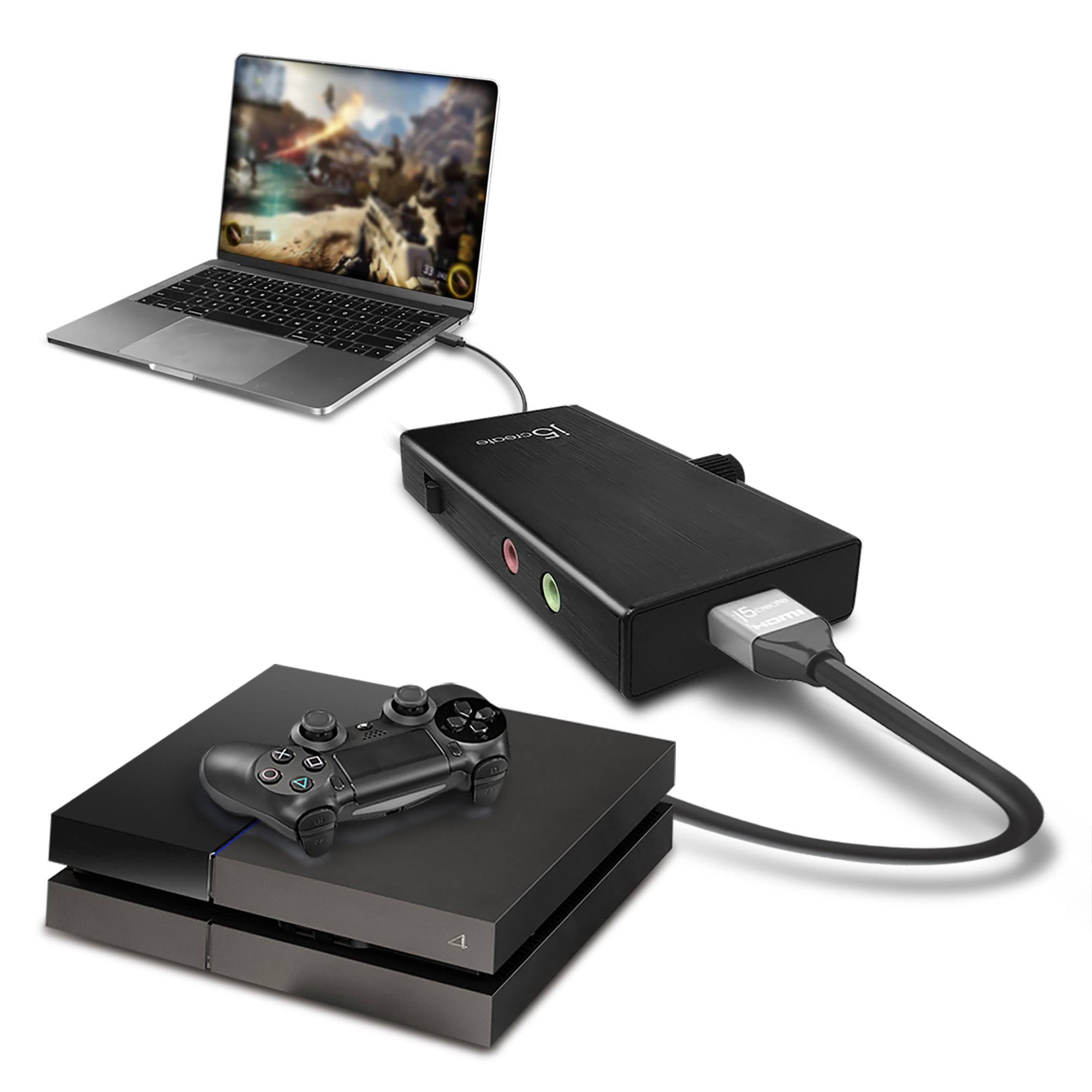 j5create Live Capture UVC HDMI-to-USB Video Capture Card - Black