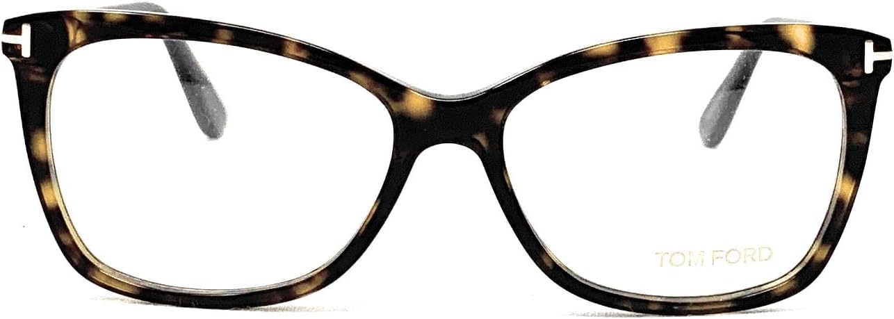 Tom Ford FT5514 Eyeglass Frames - Dark Havana Frame, Dark Havana Lenses, 54 mm Lens FT551454052