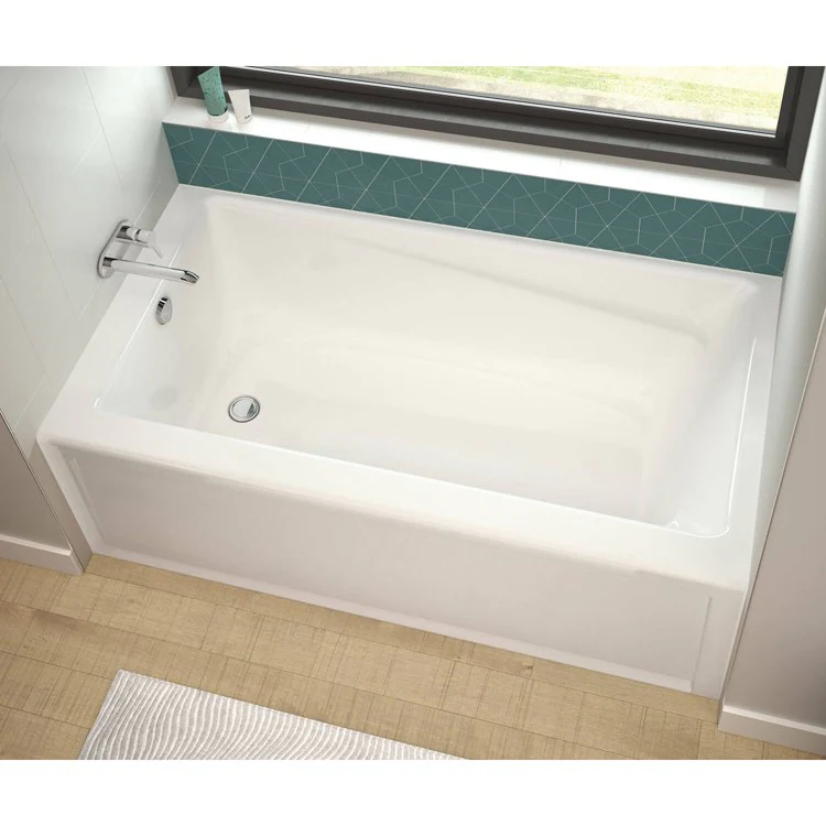 Tub Exhibit IFS AFR 66 x 32 Inch Alcove Left White