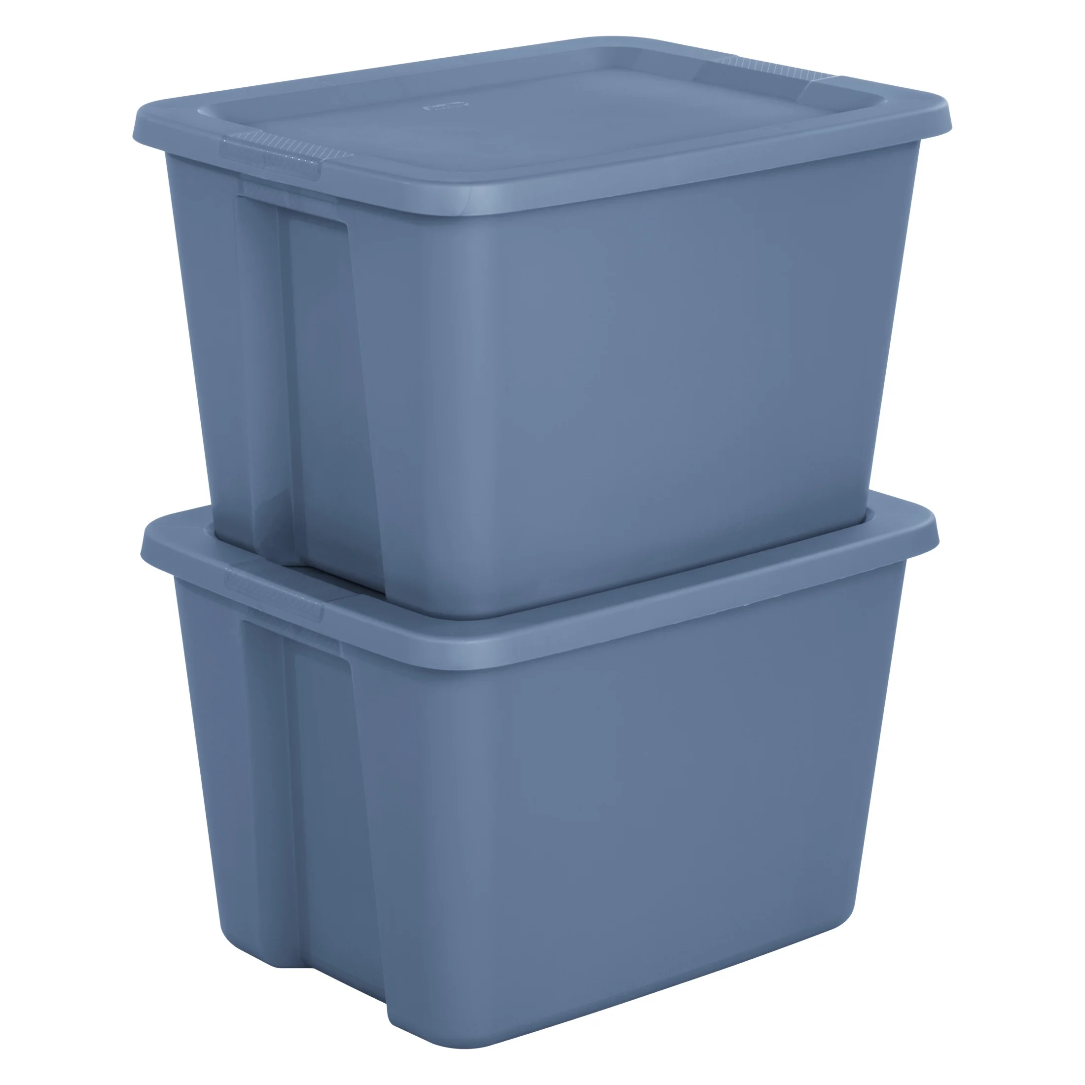 Sterilite 18 Gallon Tote Box Plastic, Gray, Set of 8