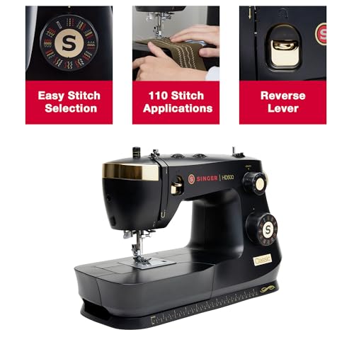 SINGER Heavy Duty 500 Classic Sewing Machine with Accessory Kit | Strong Motor with Enhanced Piercing Power, 23 Built-In Stitches, Full Metal frame