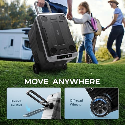 EUHOMY 12 Volt Refrigerator, 37QT(35L) Electric Cooler, Portable Freezer 12V/24V DC 110-240V AC, 12V Fridge -4�H~68�H