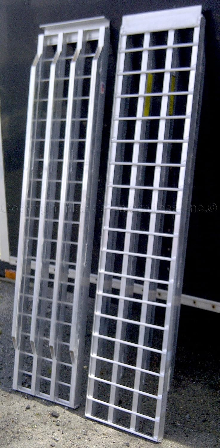 Five Star Aluminum Ramp (2) Set For Trailers - 60in.L x 12in.W, 5,000 lb. Capacity Per Pair