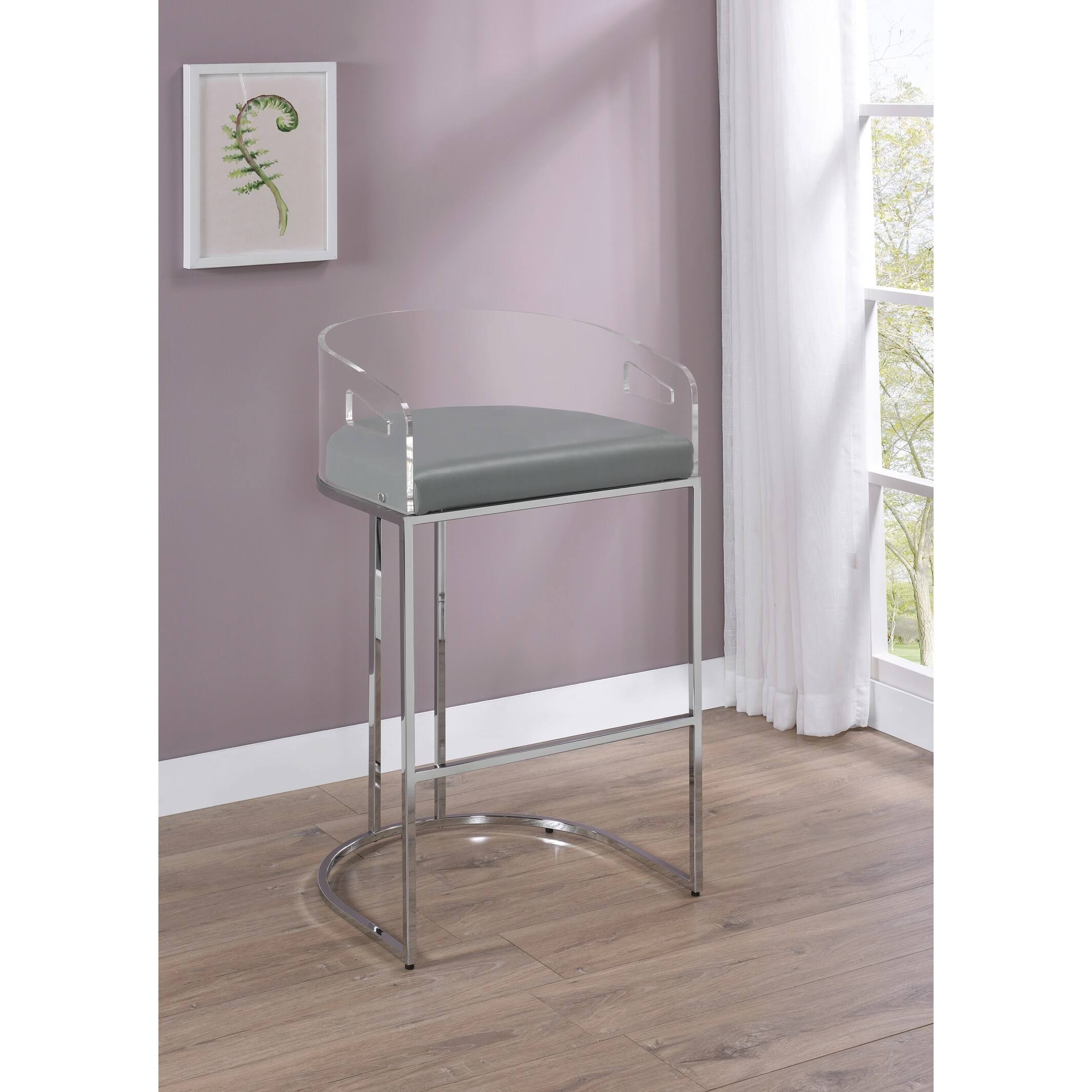 Coaster Furniture 183406 Grey Bar Stool Set of 2