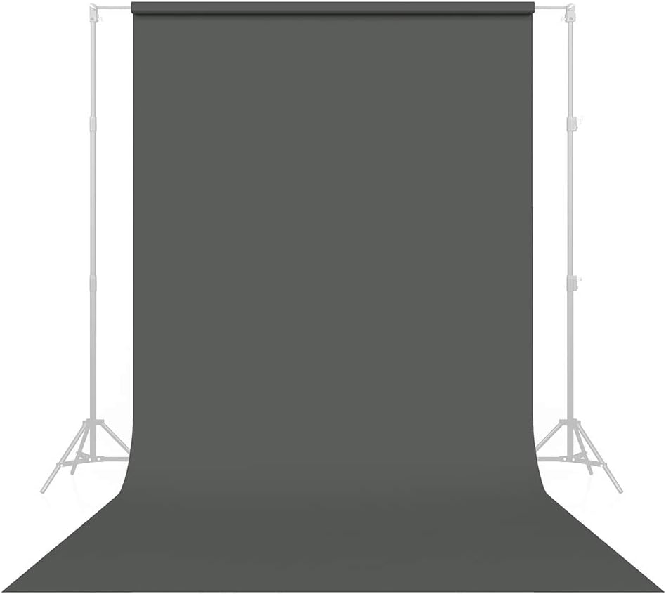 Savage Seamless Paper Photography Backdrop - #27 Thunder Gray (86 in x 18 ft) for YouTube Videos, Live Streaming, Interviews and Portraits