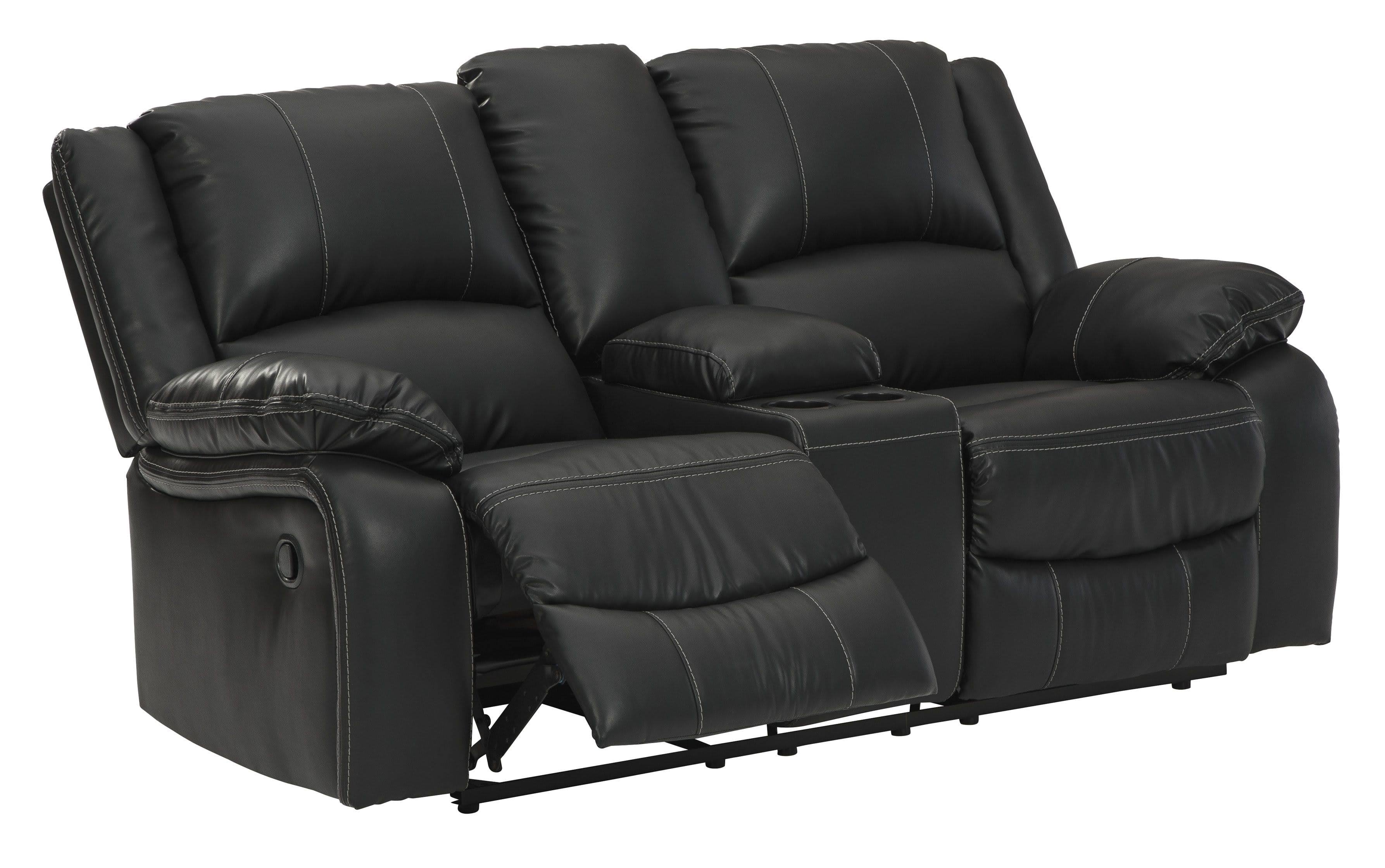 Ashley Calderwell Reclining Loveseat with Console
