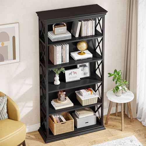 Tribesigns 6-Tier Bookcase, 71 Inches Industrial Bookshelves and Bookcases