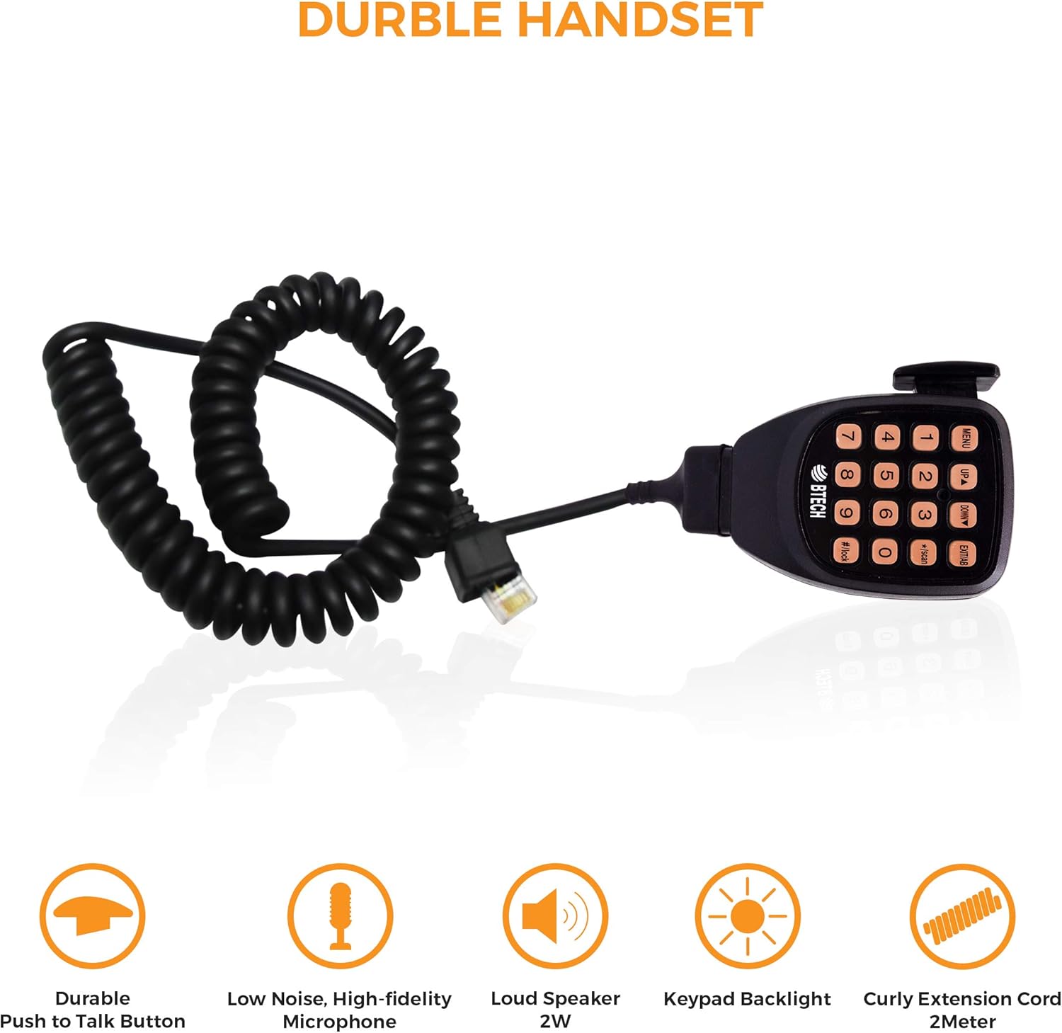 BTECH Mobile GMRS-50X1 50 Watt GMRS Two-Way Radio, GMRS Repeater Capable, with Dual Band Scanning Receiver (136-174.99MHz (VHF) 400-520.99MHz (UHF))