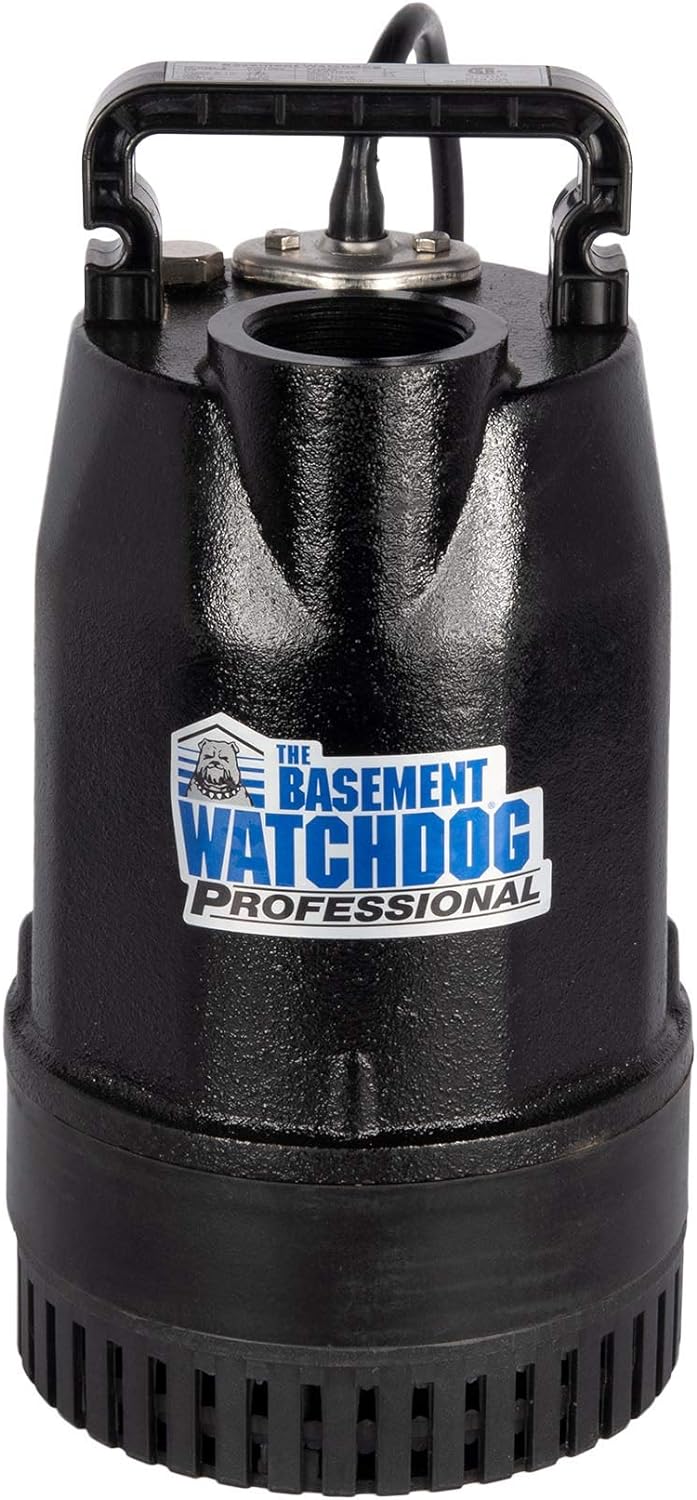 THE BASEMENT WATCHDOG Model SIT-50D 1/2 HP 4,400 GPH at 0 ft. and 3