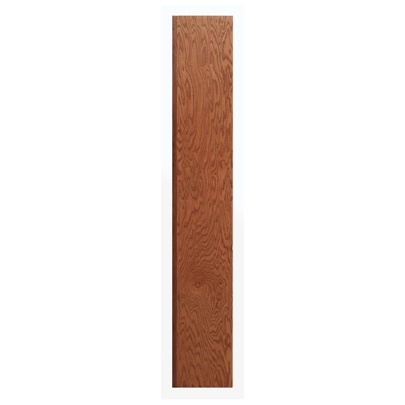 Bowery Hill Traditional 72x22 Tall 5-Shelf Wood Bookcase in Dry Oak