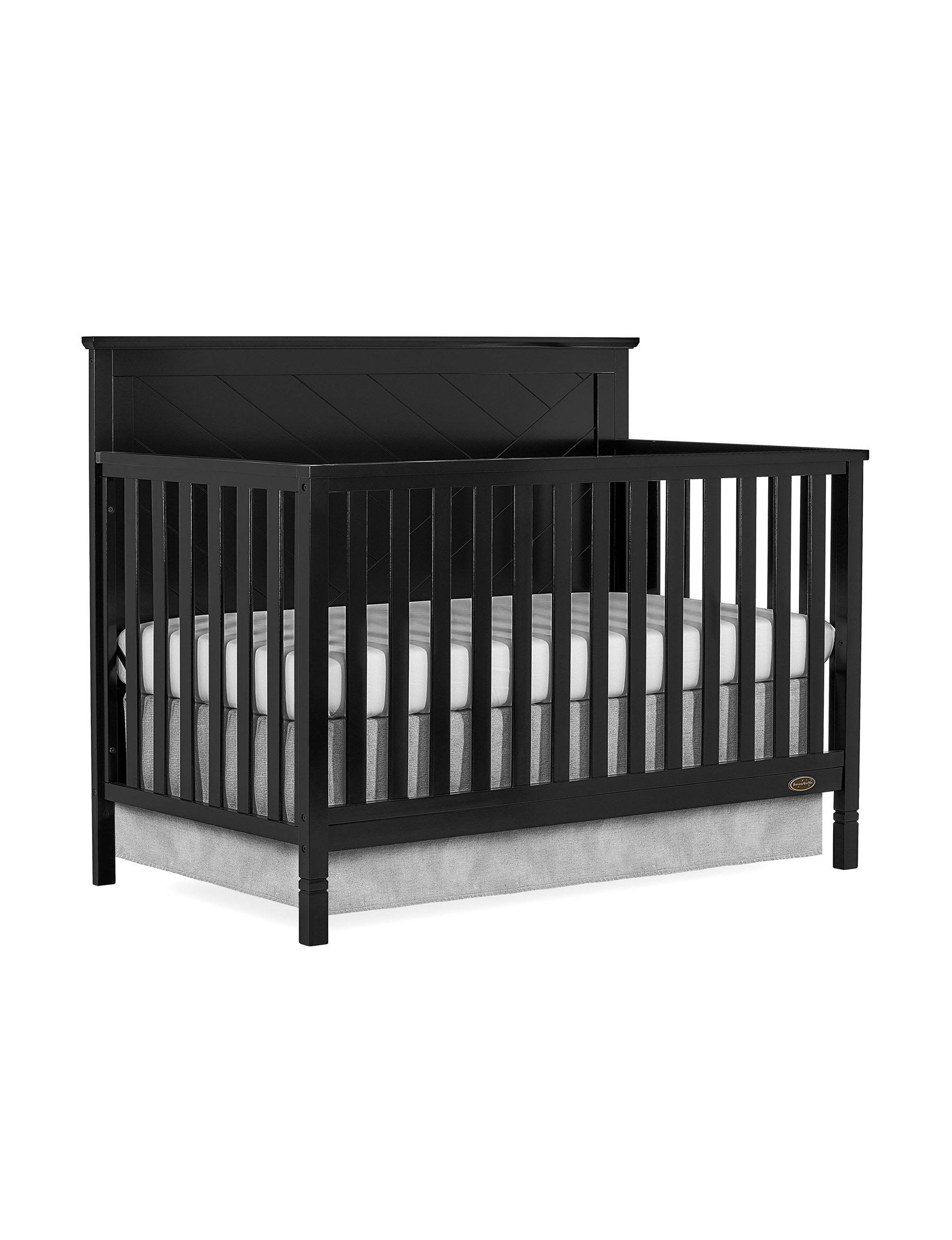 Dream on Me Skyline 5 in 1 Convertible Crib ,Black