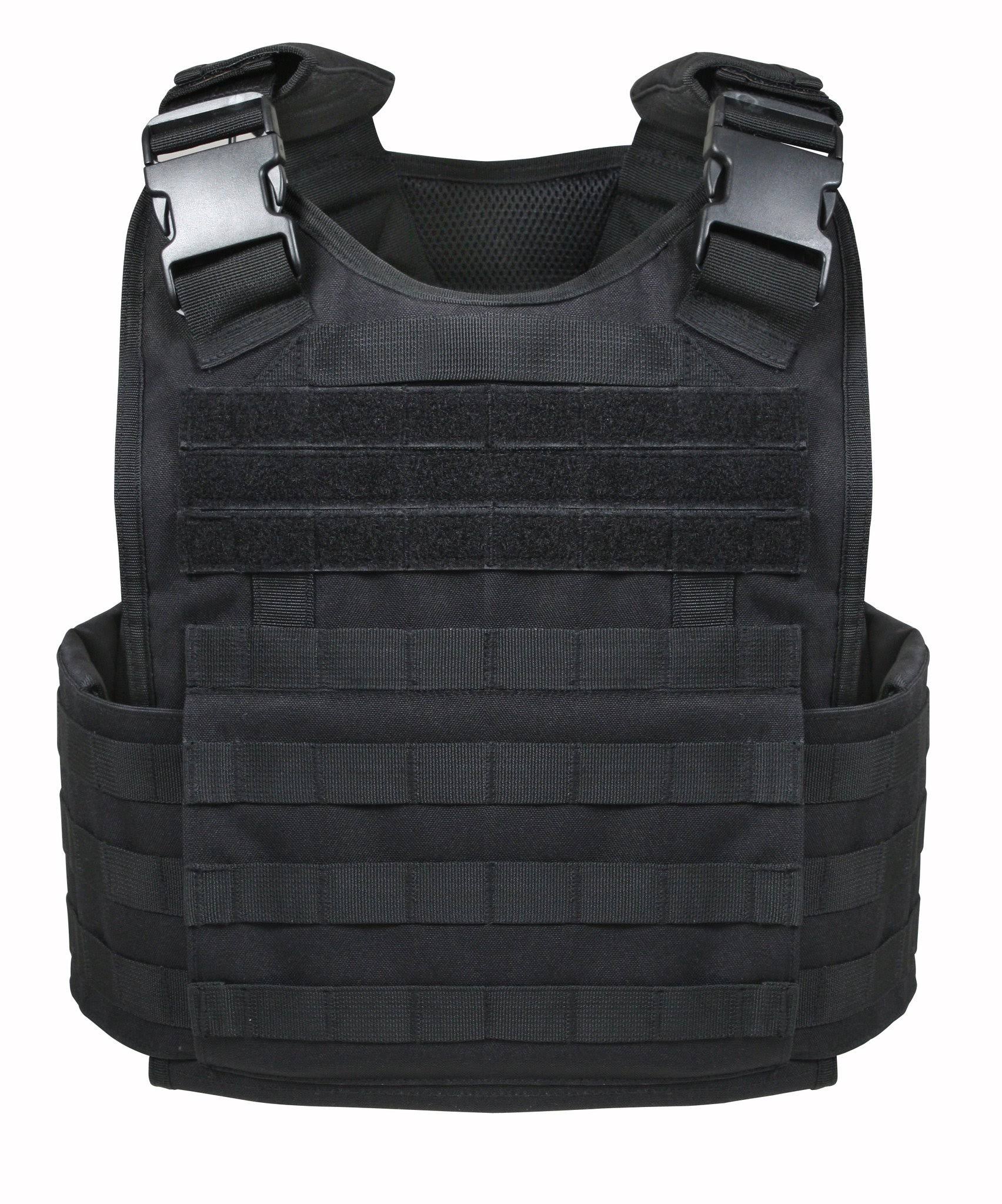 Rothco Molle Plate Carrier Vest - Black