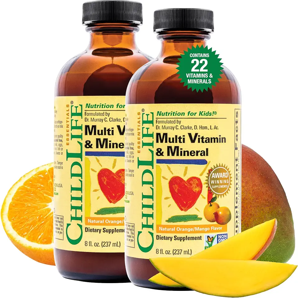CHILDLIFE Essentials Kids Multivitamin & Mineral - Kids Vitamins, Liquid Multivitamin for Kids, Toddler Multivitamins, Liquid Vitamins