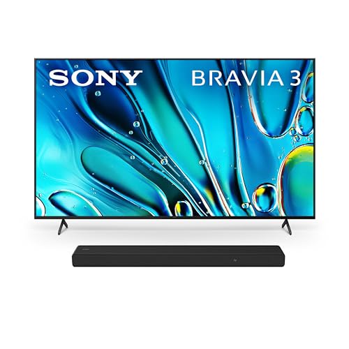 Sony 43-Inch Class 4K Ultra HD BRAVIA 3 LED Smart TV with Google TV, Dolby Vision HDR, and Exclusive Features for PlayStation®5 (K-43S30)