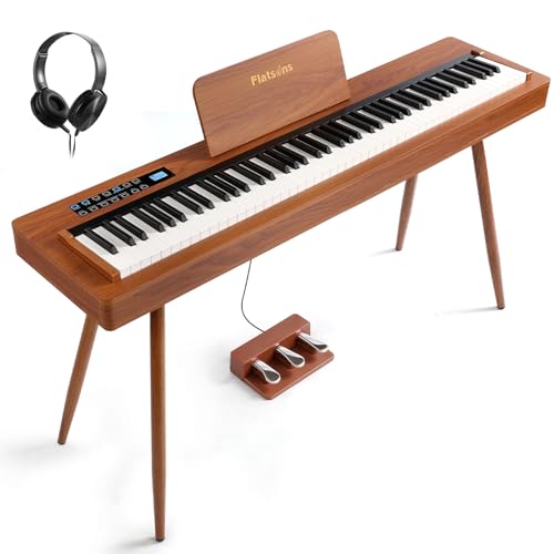 LIV-K01 Piano Keyboard Real Sampling, 88 Key Fully Weighted Keyboard Electric Piano, Grade Hammer Action, LCD Display, Touch Sensitive